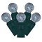 1PK - 34Ft. LED String 100Lt. Cool White G12 Berry Lights Green Wire